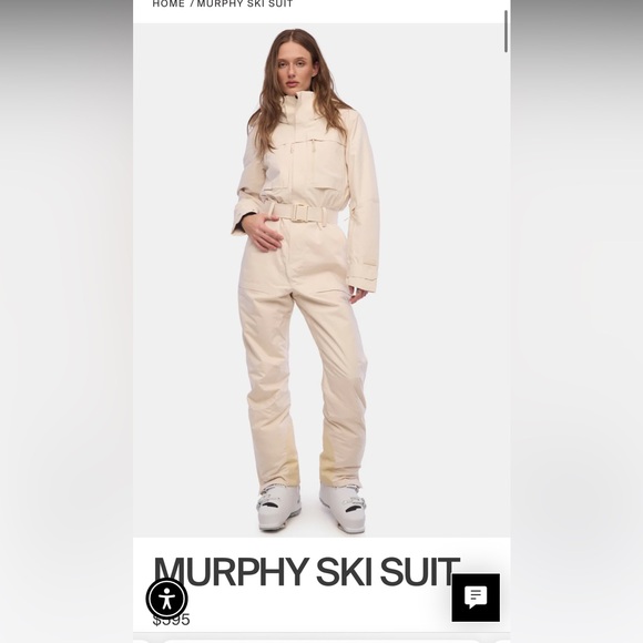 NWT Halfdays Murphy Ski Suit Oat Milk - Picture 1 of 9